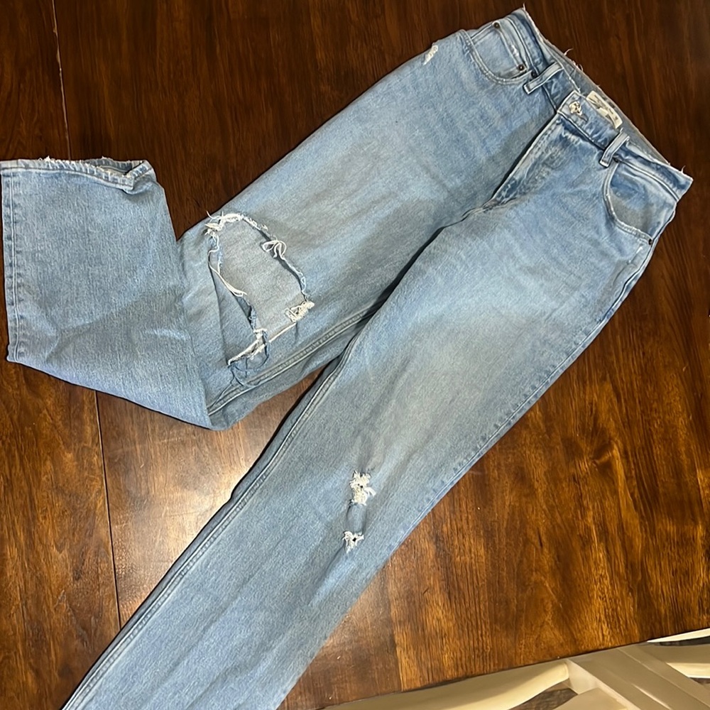 The 90s straight ultra high rise jeans